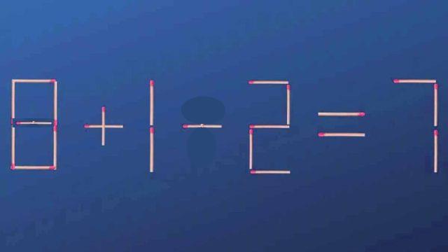 IQ Test Do you think you can balance the equation by moving just 1 matchstick Find the solution in less than 15 seconds 640x360 Copy