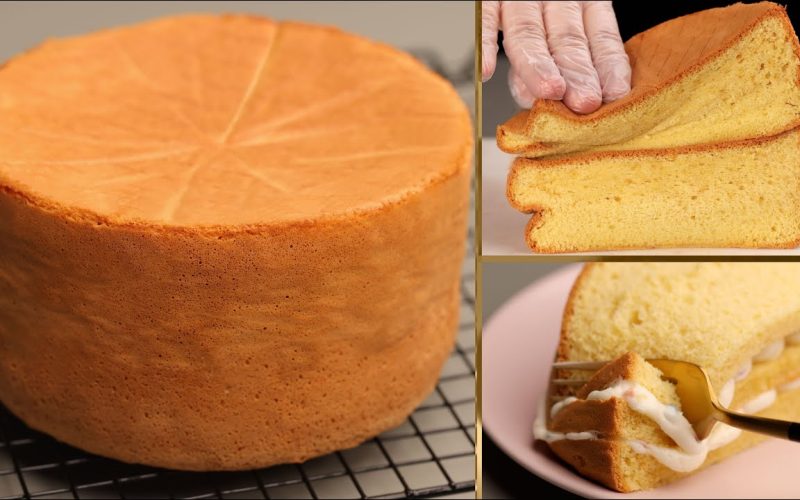 “بمكونات صحيحة” طريقة عمل الكيكة الاسفنجية في البيت بارتفاع كبير